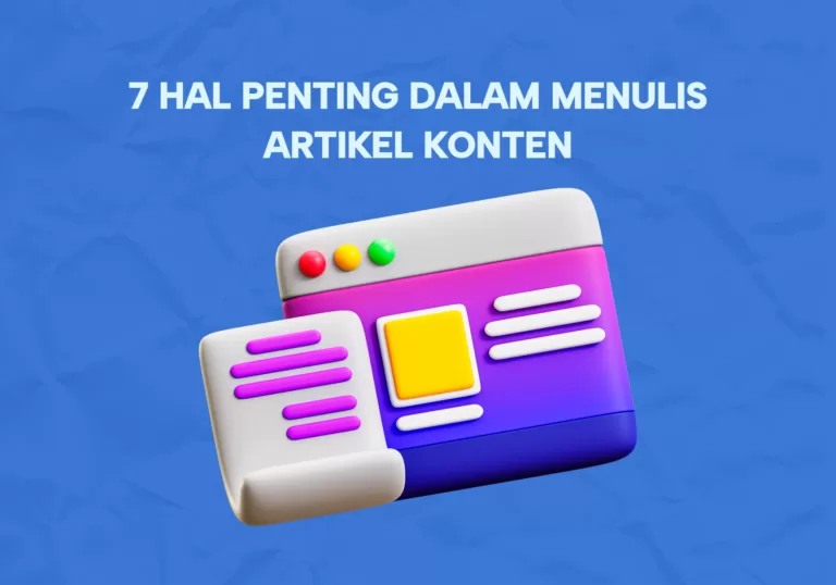 hal penting dalam menulis artikel konten